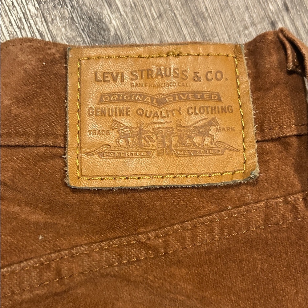 Levi’s Ribcage Straight Ankle Pants Brown High Rise W26 L27 - Picture 9 of 12